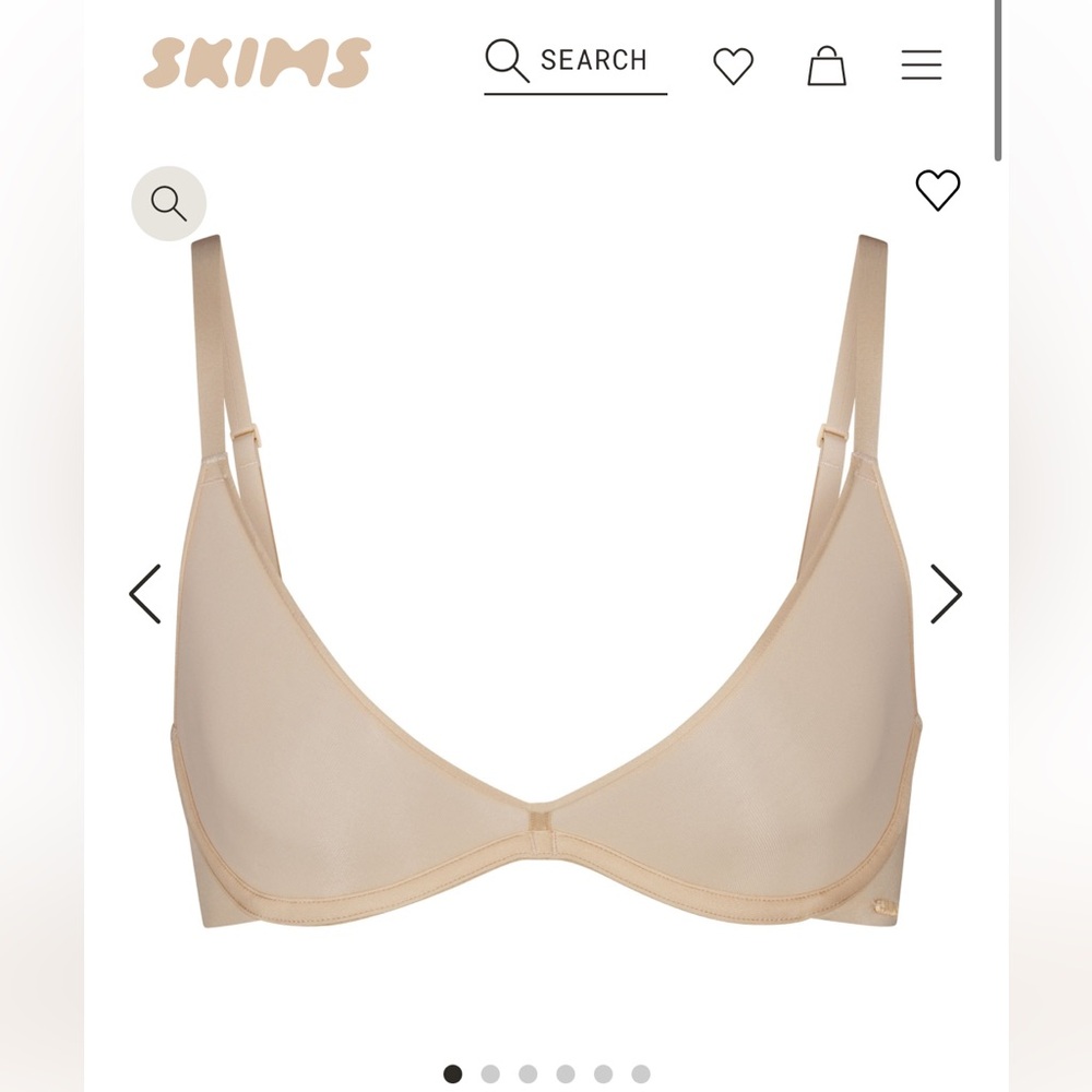 Skims Weightless Scoop Bra (Sand)